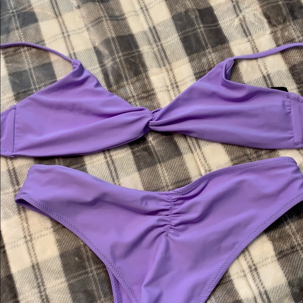 Blackbough lilac bathing suit set
